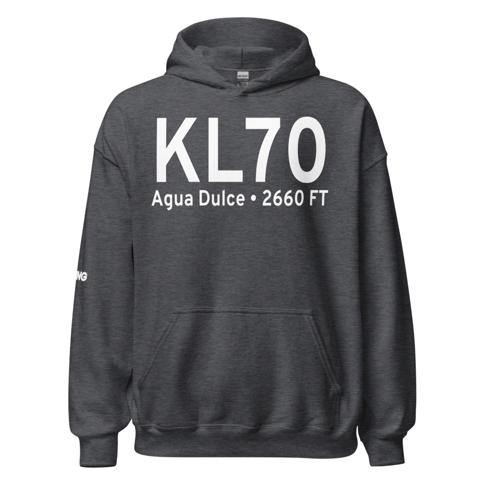 Agua Dulce Airpark (KL70) ICAO Hoodie Sweatshirt 