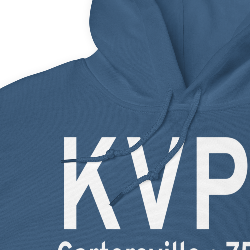 Cartersville Airport (KVPC) ICAO Hoodie Sweatshirt 