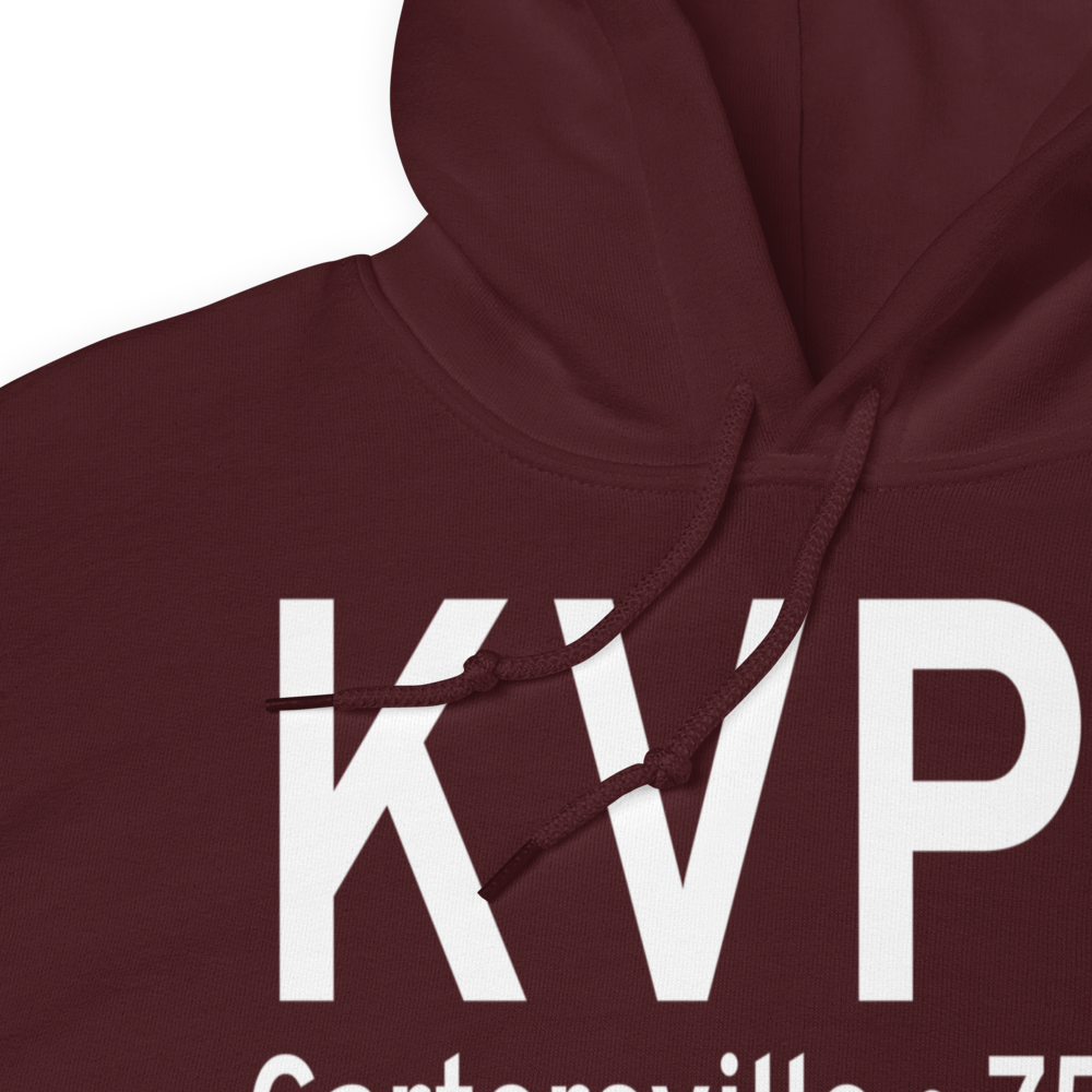 Cartersville Airport (KVPC) ICAO Hoodie Sweatshirt 