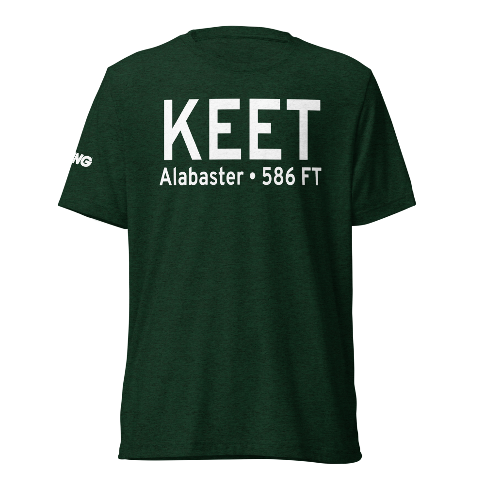 Shelby County Airport (KEET) ICAO Tri-blend T-Shirt 
