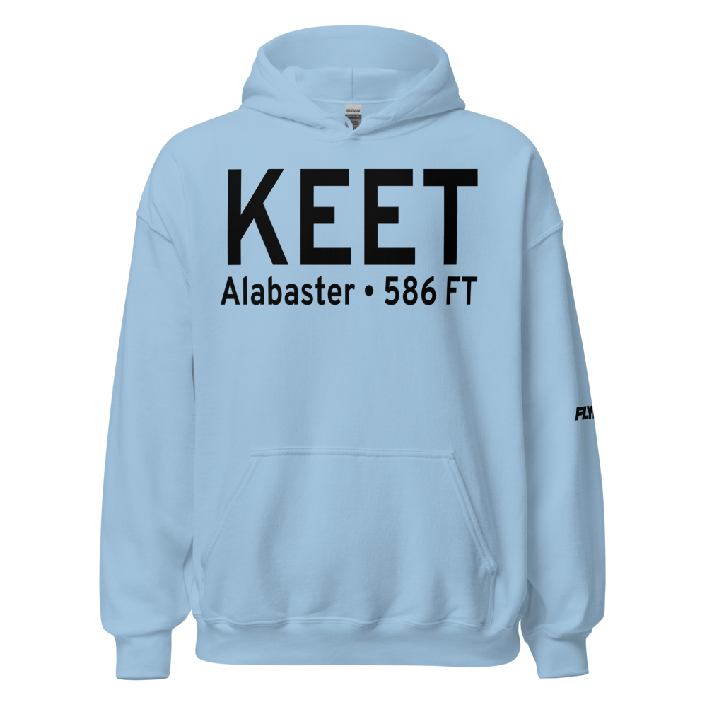 Shelby County Airport (KEET) ICAO Hoodie Sweatshirt 
