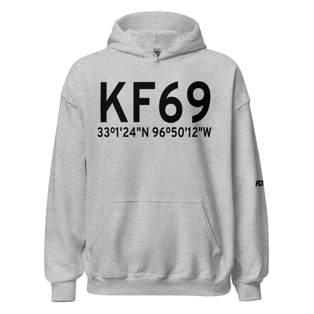 Air Park Dallas Airport (KF69) ICAO Hoodie Sweatshirt 