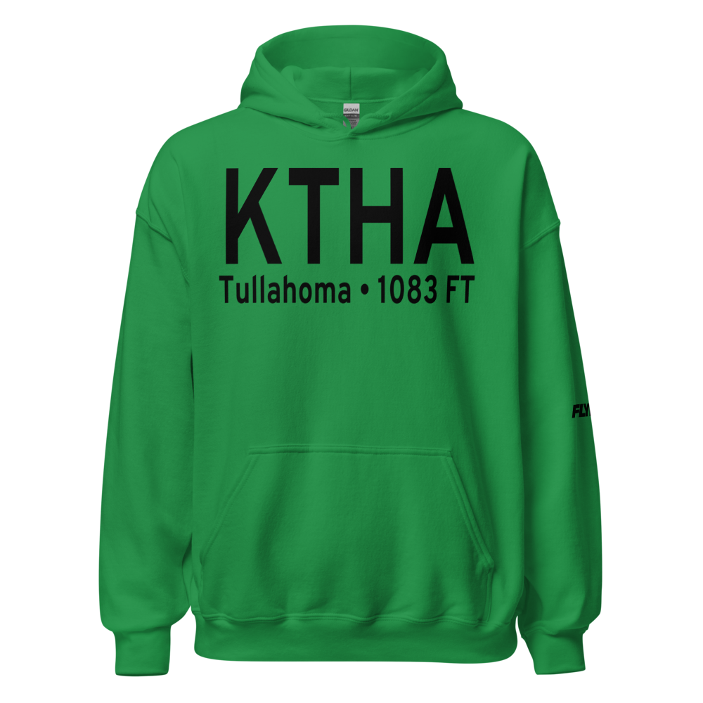 Tullahoma Regional Arpt/Wm Northern Field (KTHA) ICAO Hoodie Sweatshirt 