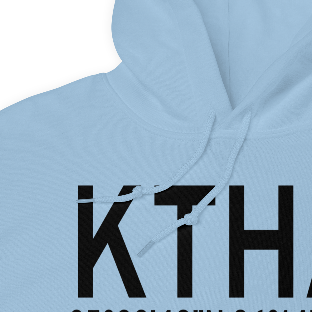 Tullahoma Regional Arpt/Wm Northern Field (KTHA) ICAO Hoodie Sweatshirt 