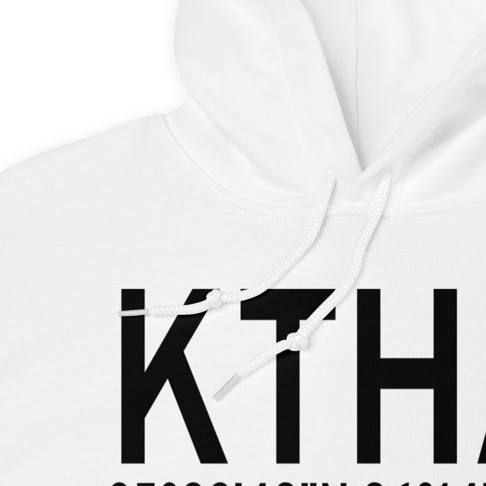 Tullahoma Regional Arpt/Wm Northern Field (KTHA) ICAO Hoodie Sweatshirt 