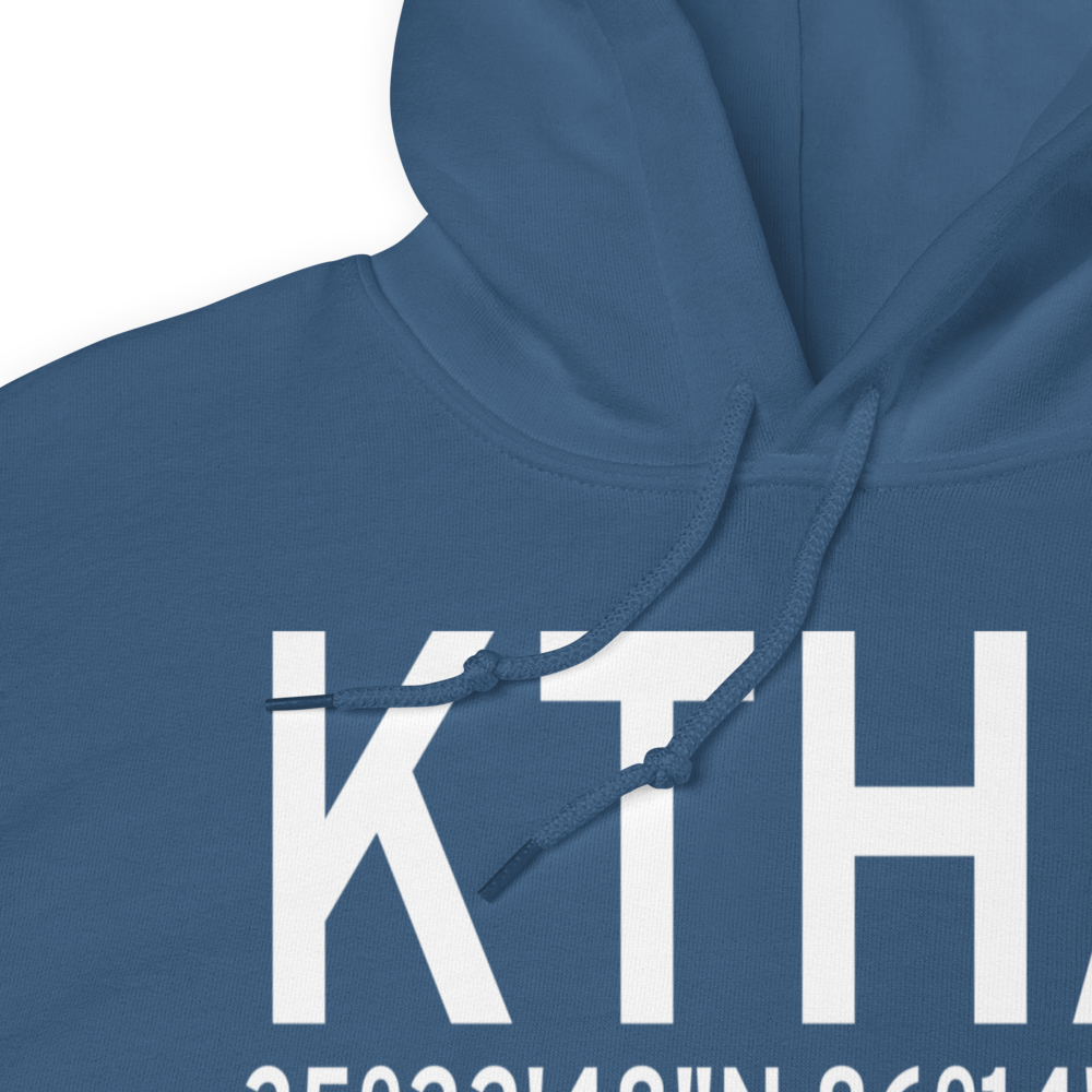 Tullahoma Regional Arpt/Wm Northern Field (KTHA) ICAO Hoodie Sweatshirt 