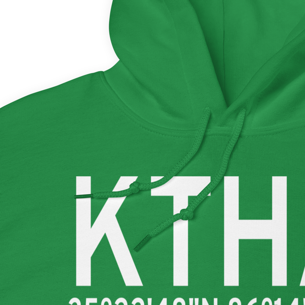 Tullahoma Regional Arpt/Wm Northern Field (KTHA) ICAO Hoodie Sweatshirt 