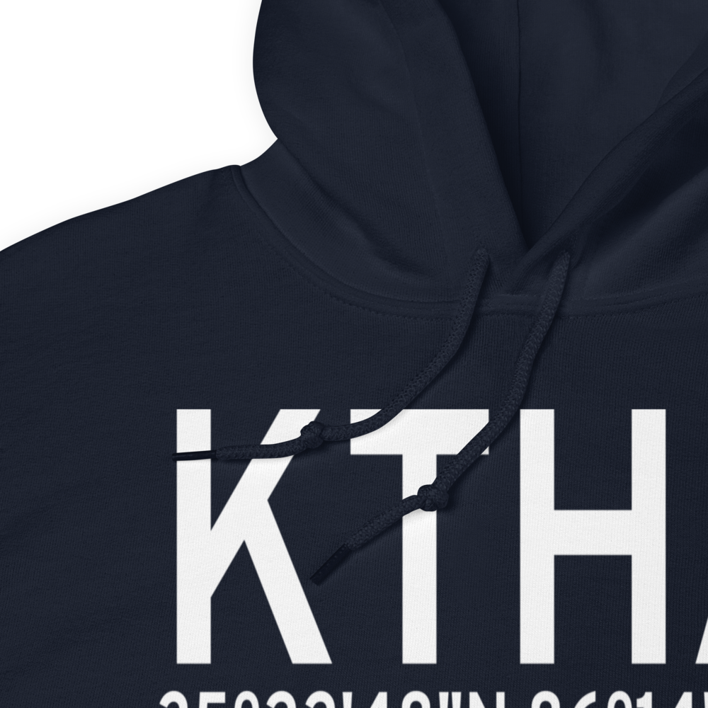 Tullahoma Regional Arpt/Wm Northern Field (KTHA) ICAO Hoodie Sweatshirt 