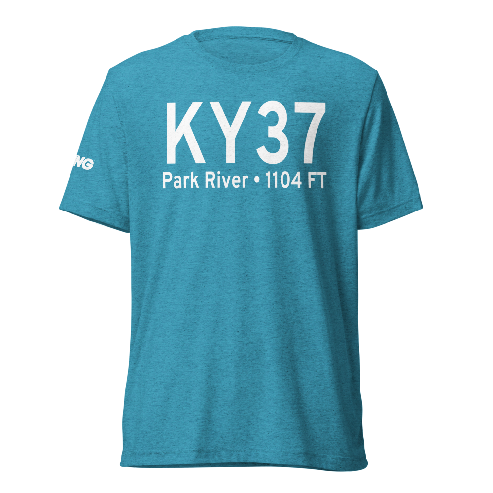Park River W C Skjerven Field (KY37) ICAO Tri-blend T-Shirt 