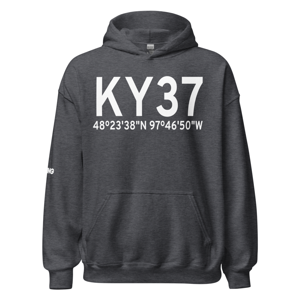 Park River W C Skjerven Field (KY37) ICAO Hoodie Sweatshirt 
