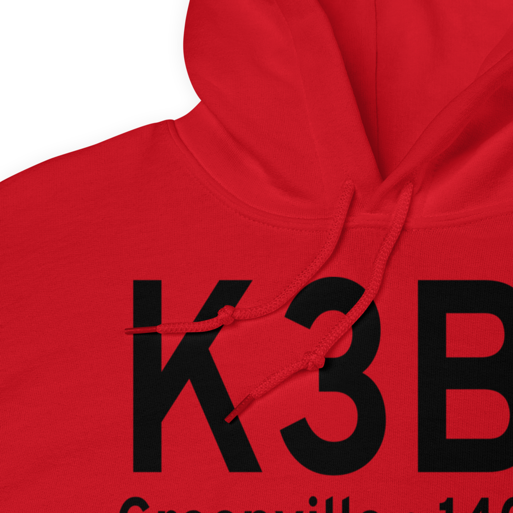 Greenville Municipal Airport (K3B1) ICAO Hoodie Sweatshirt 
