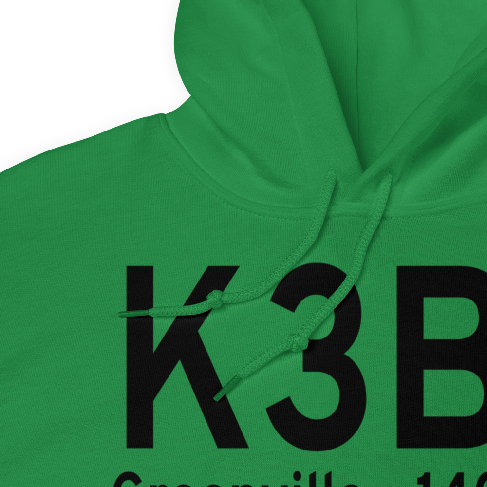 Greenville Municipal Airport (K3B1) ICAO Hoodie Sweatshirt 