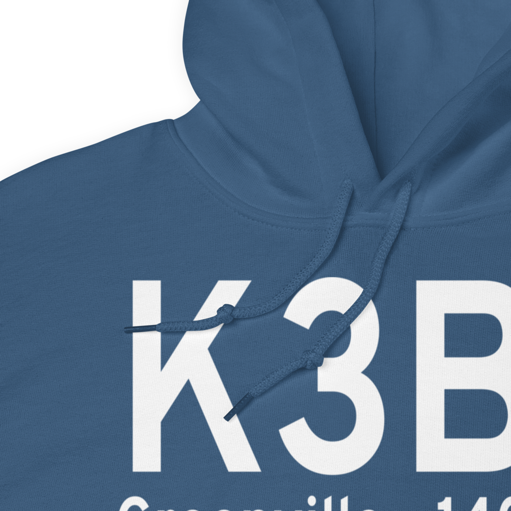 Greenville Municipal Airport (K3B1) ICAO Hoodie Sweatshirt 
