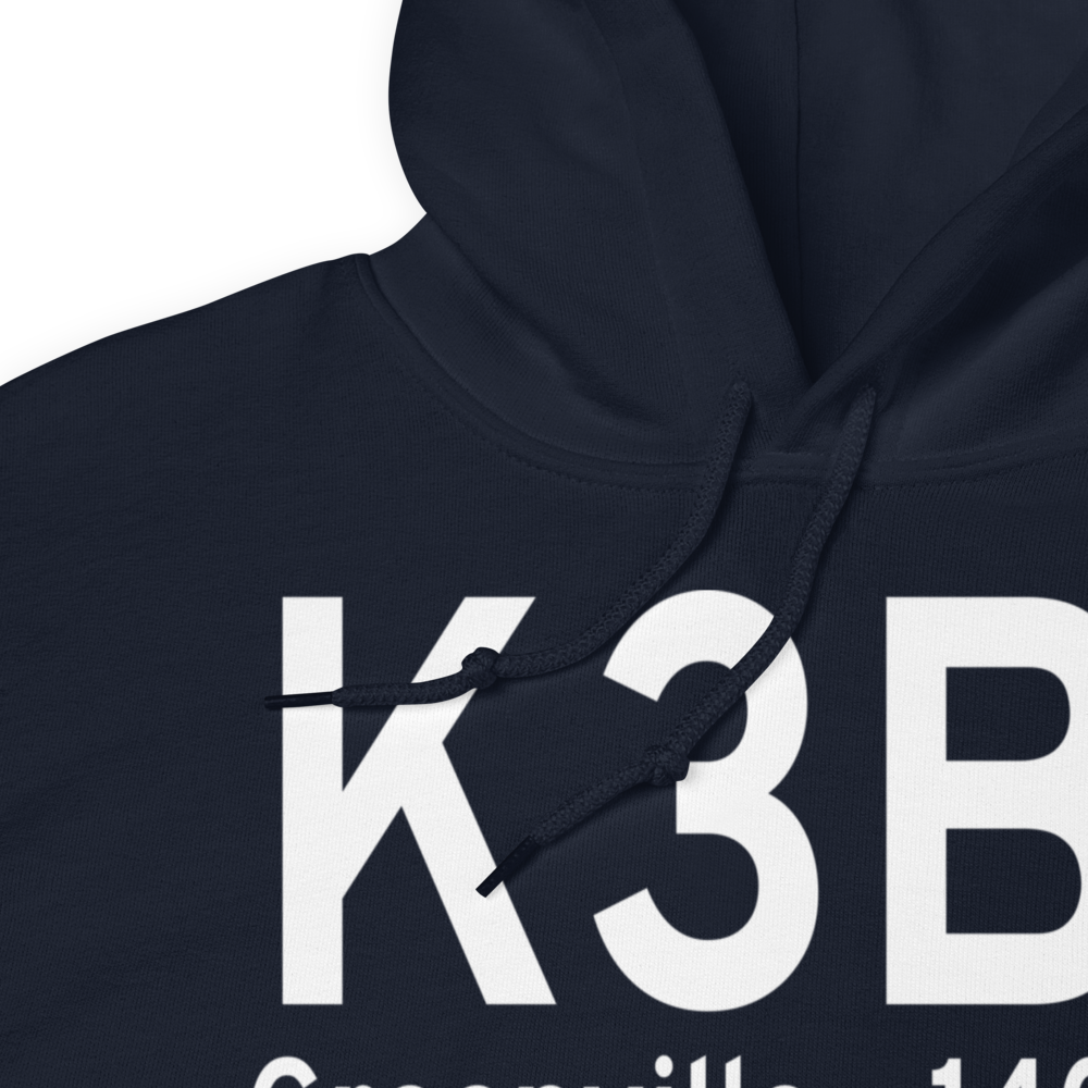 Greenville Municipal Airport (K3B1) ICAO Hoodie Sweatshirt 