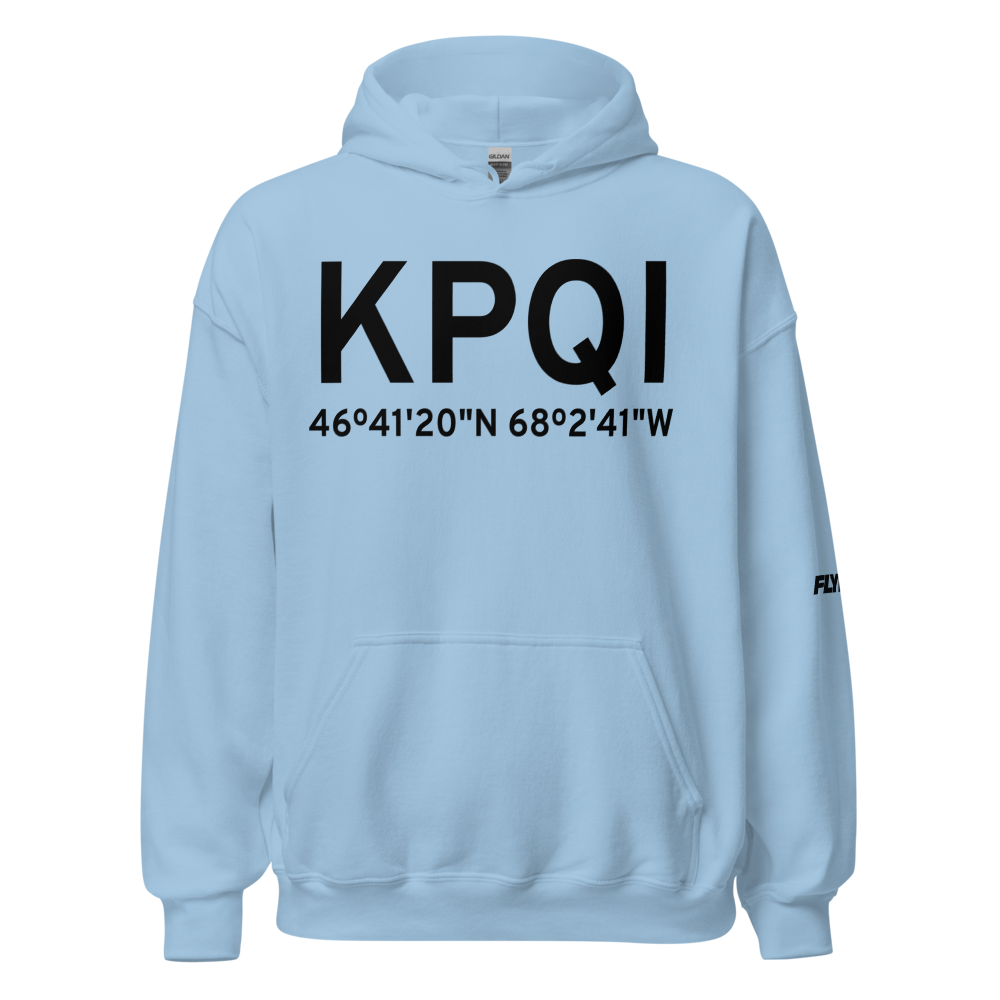 Presque Isle International Airport (KPQI) ICAO Hoodie Sweatshirt 