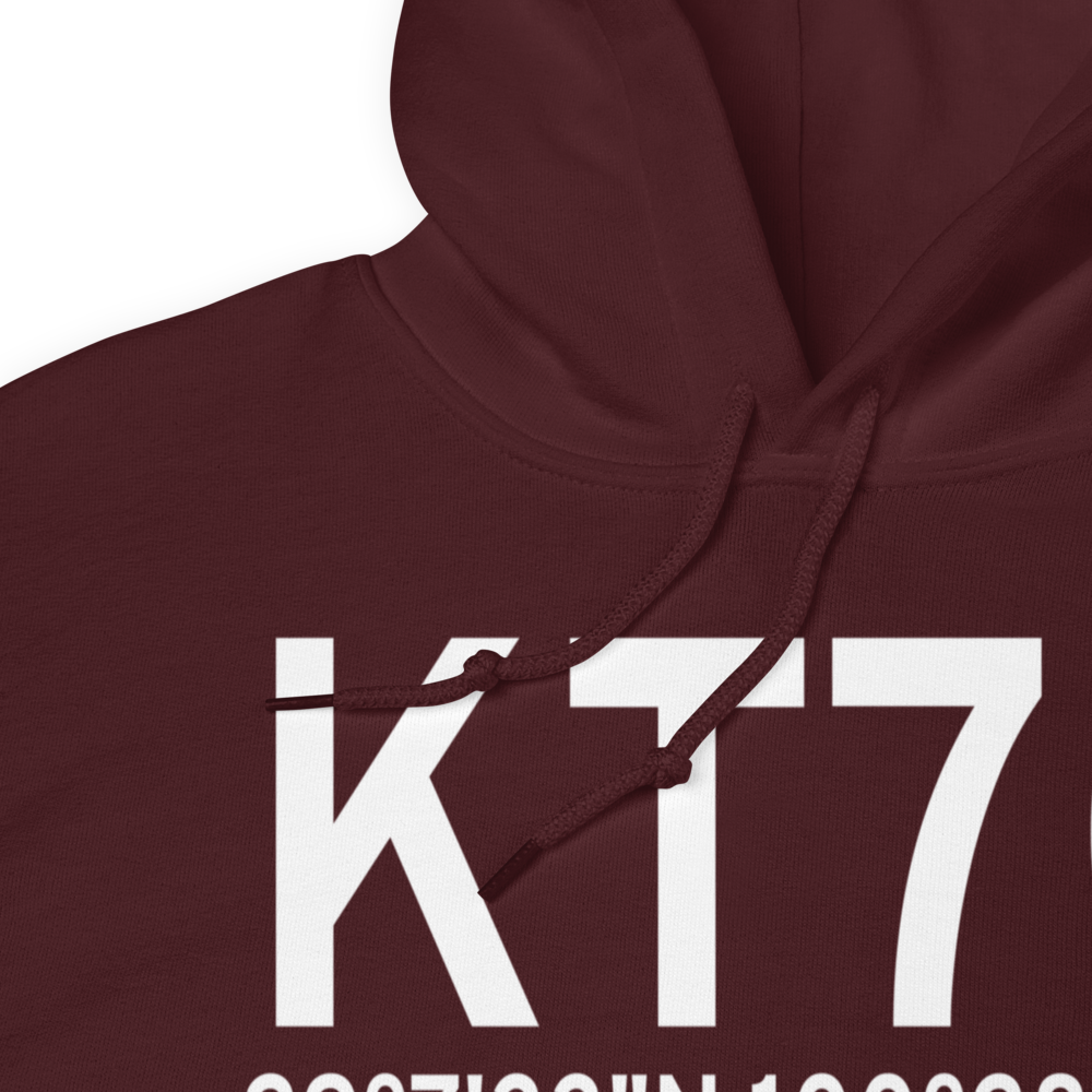 Laughlin Air Force Base Auxiliary Nr 1 Airport (KT70) ICAO Hoodie Sweatshirt 