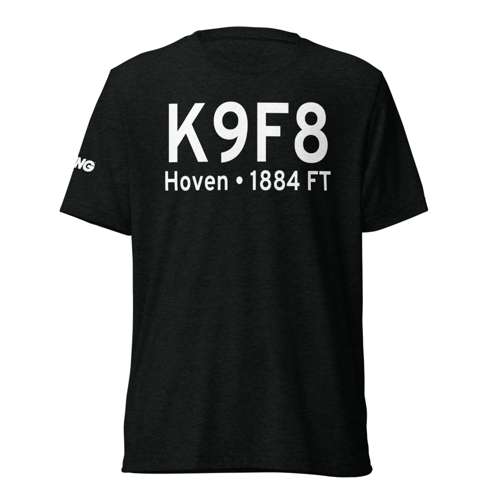 Hoven Municipal Airport (K9F8) ICAO Tri-blend T-Shirt 