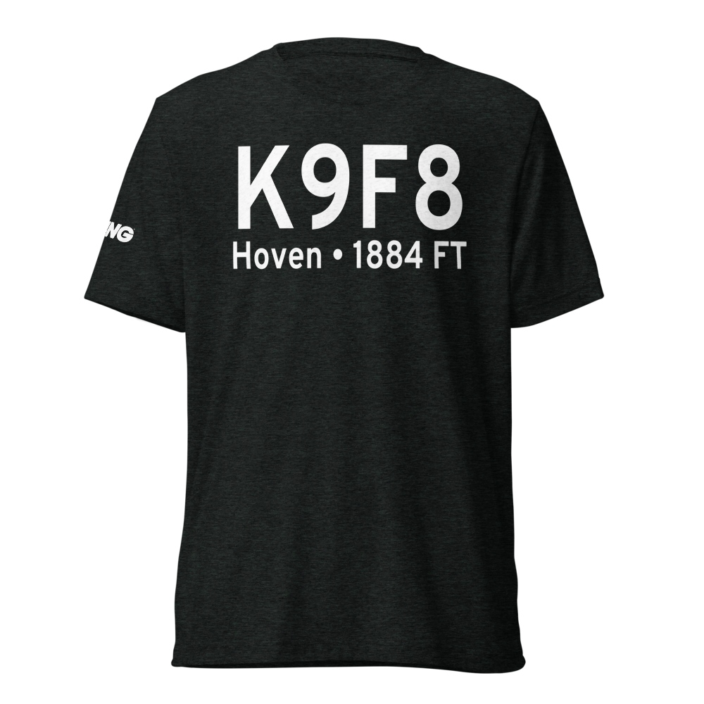 Hoven Municipal Airport (K9F8) ICAO Tri-blend T-Shirt 