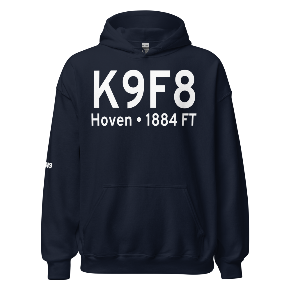 Hoven Municipal Airport (K9F8) ICAO Hoodie Sweatshirt 