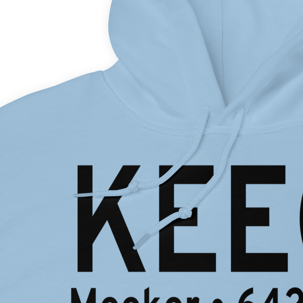 Meeker Airport (KEEO) ICAO Hoodie Sweatshirt 