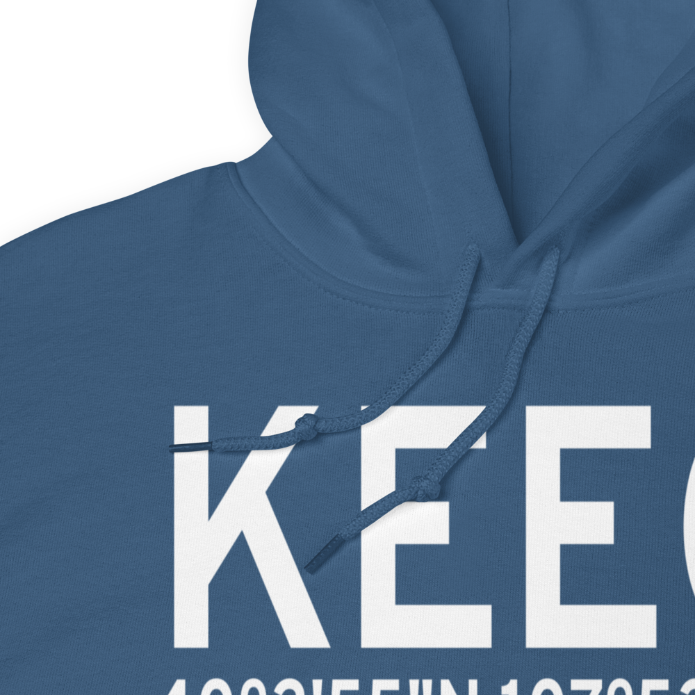 Meeker Airport (KEEO) ICAO Hoodie Sweatshirt 