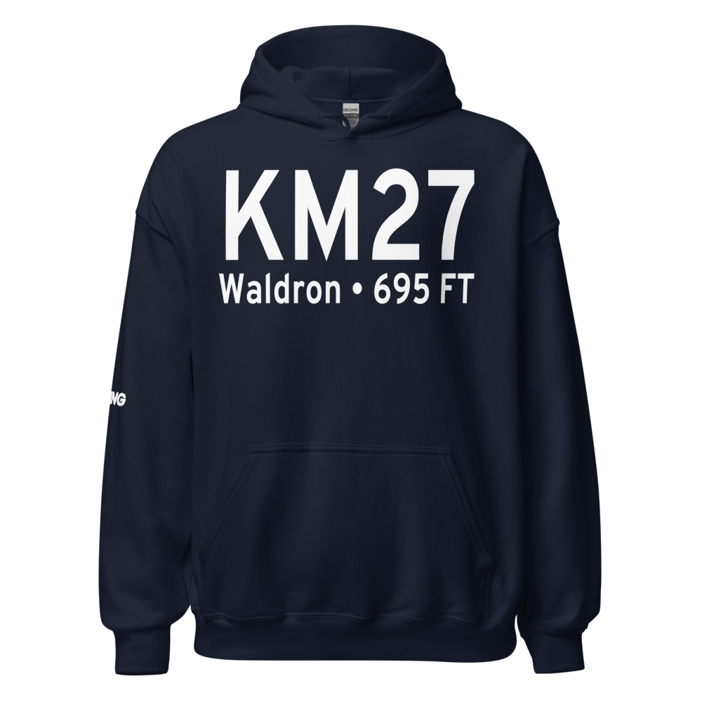 Waldron Municipal Airport (KM27) ICAO Hoodie Sweatshirt 