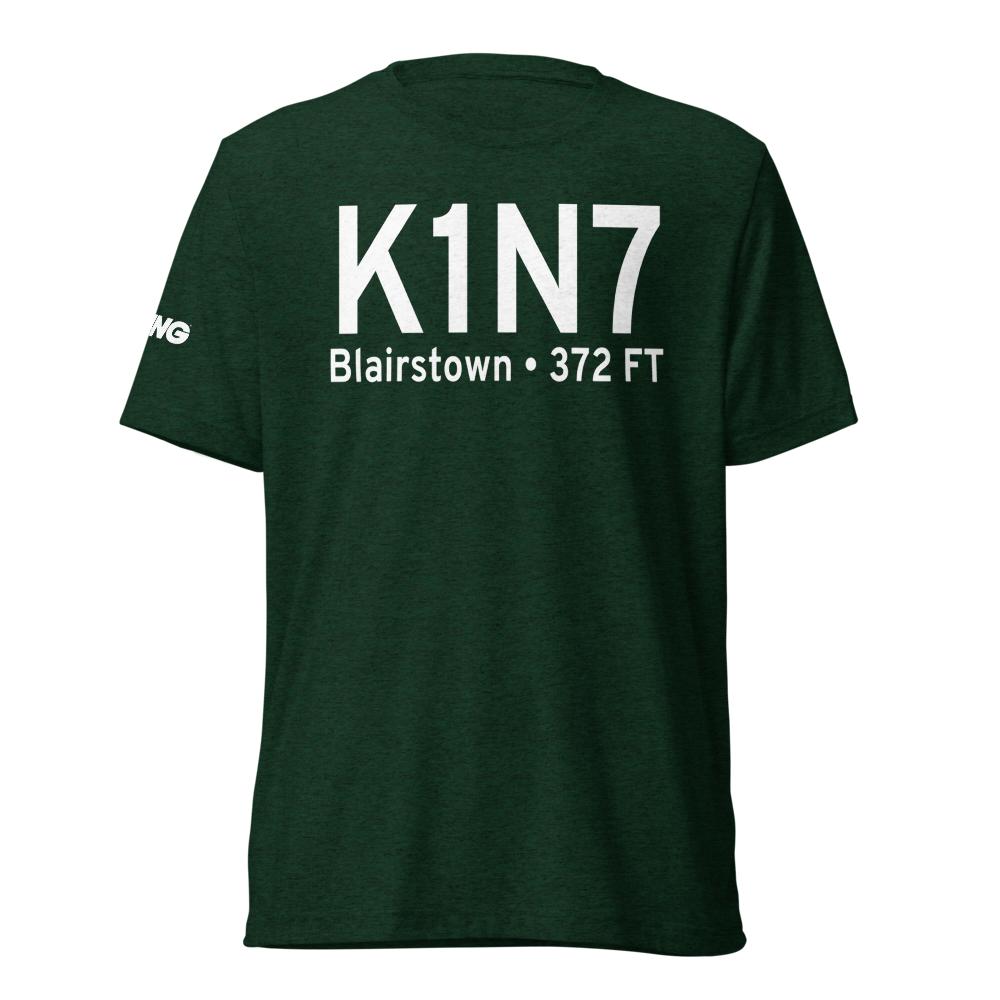 Blairstown Airport (K1N7) ICAO Tri-blend T-Shirt 