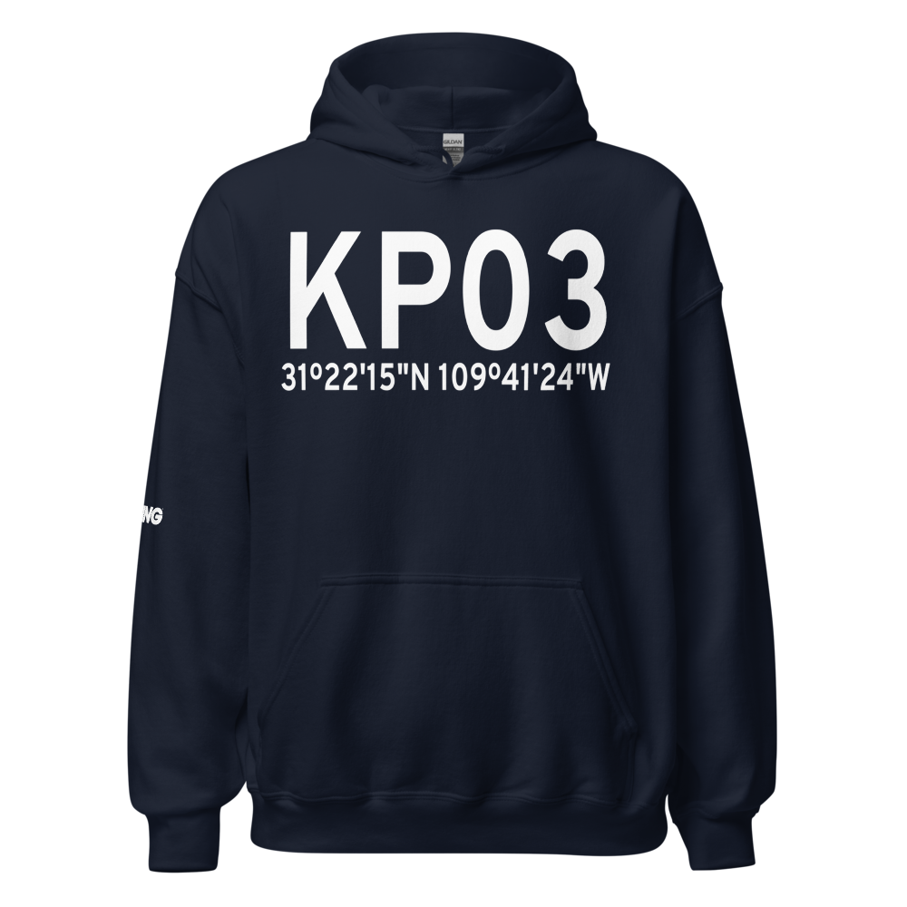 Cochise College Airport (KP03) ICAO Hoodie Sweatshirt 