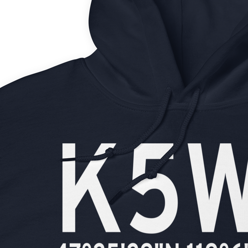 Wilson Creek Airport (K5W1) ICAO Hoodie Sweatshirt 