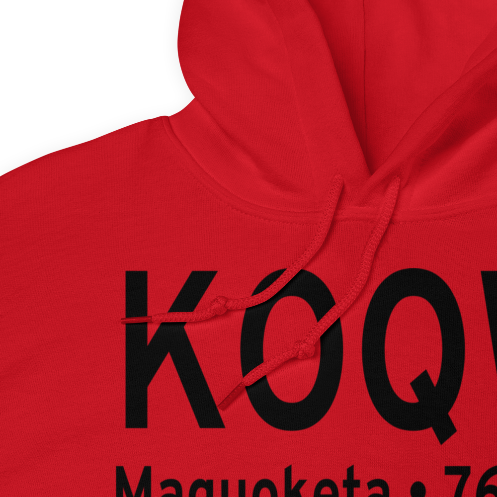 Maquoketa Municipal Airport (KOQW) ICAO Hoodie Sweatshirt 