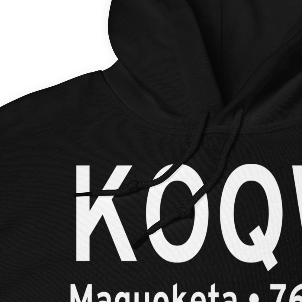 Maquoketa Municipal Airport (KOQW) ICAO Hoodie Sweatshirt 