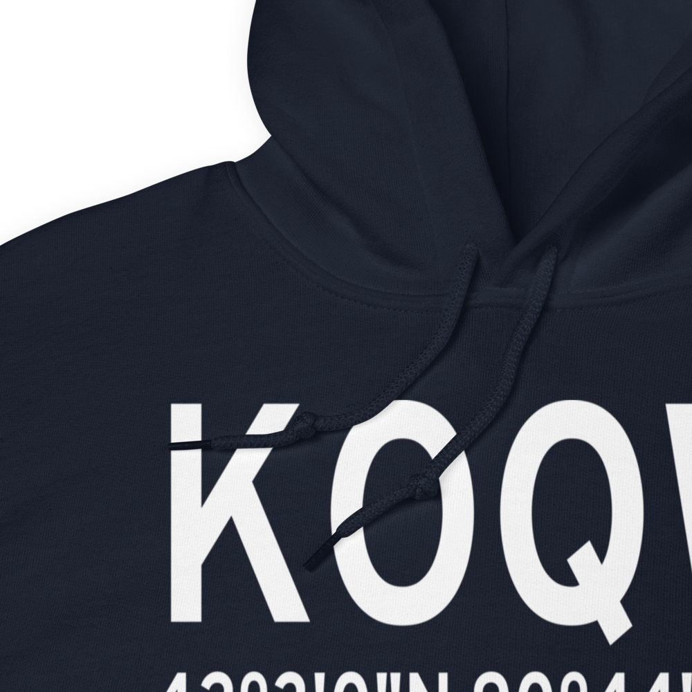 Maquoketa Municipal Airport (KOQW) ICAO Hoodie Sweatshirt 