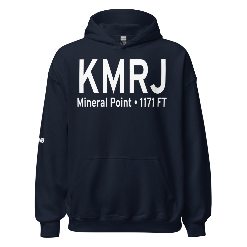 Iowa County Airport (KMRJ) ICAO Hoodie Sweatshirt 