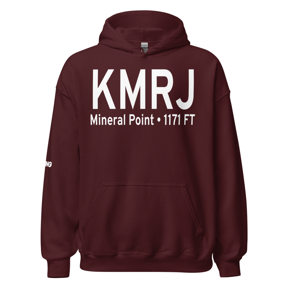 Iowa County Airport (KMRJ) ICAO Hoodie Sweatshirt 