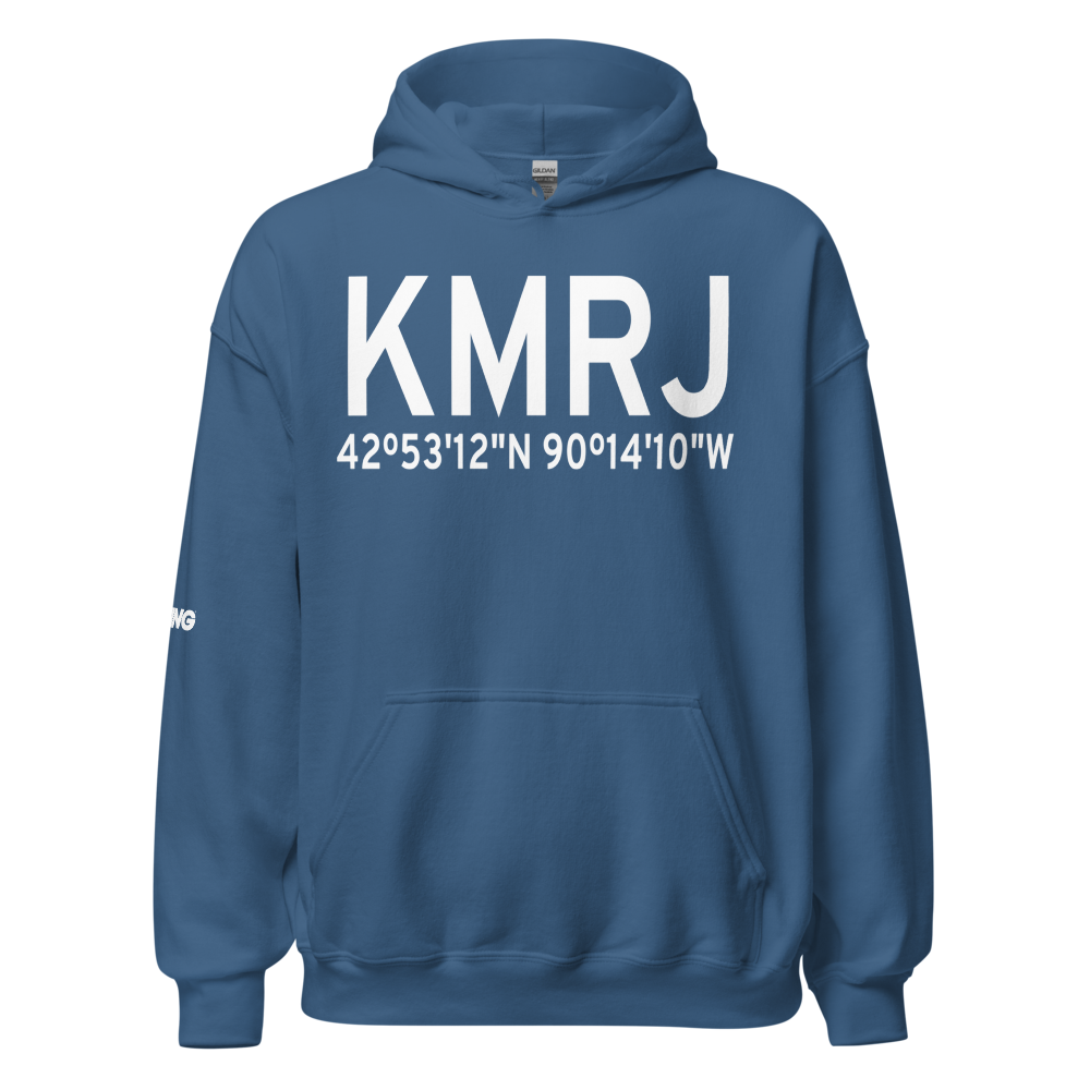 Iowa County Airport (KMRJ) ICAO Hoodie Sweatshirt 