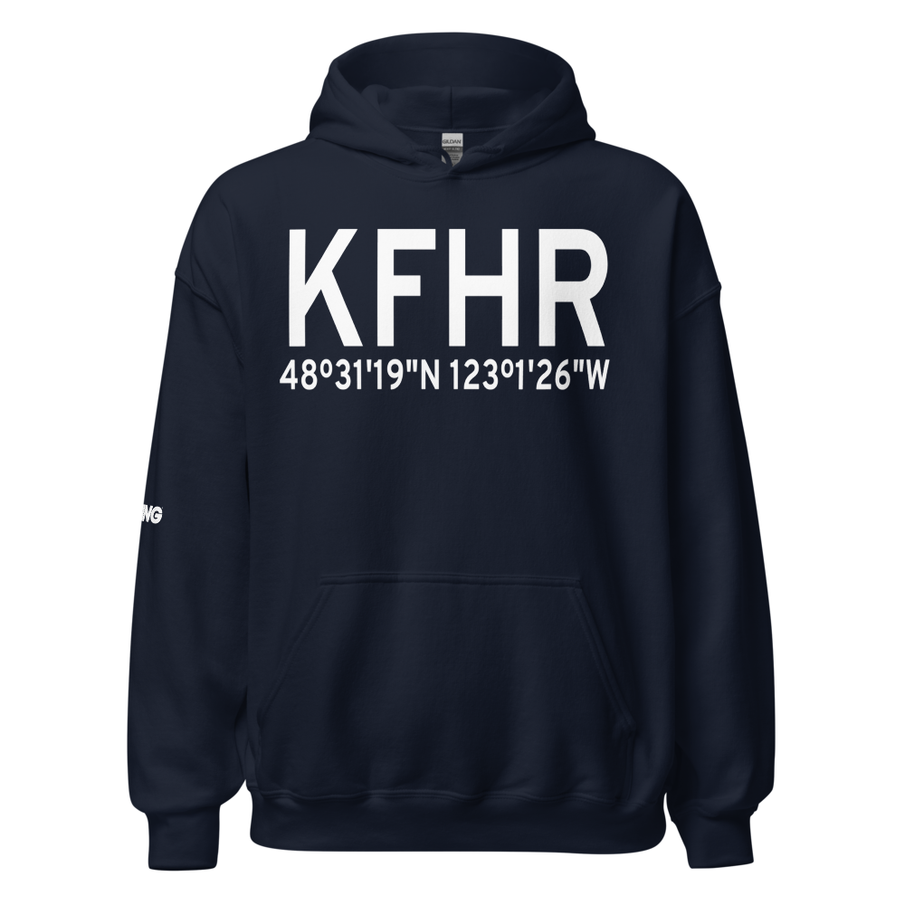 Friday Harbor Airport (KFHR) ICAO Hoodie Sweatshirt 