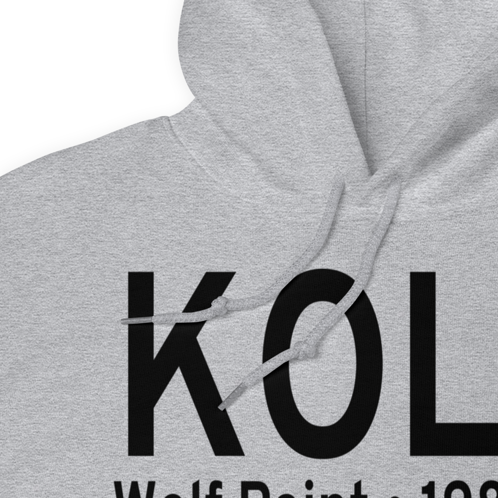 L M Clayton Airport (KOLF) ICAO Hoodie Sweatshirt 