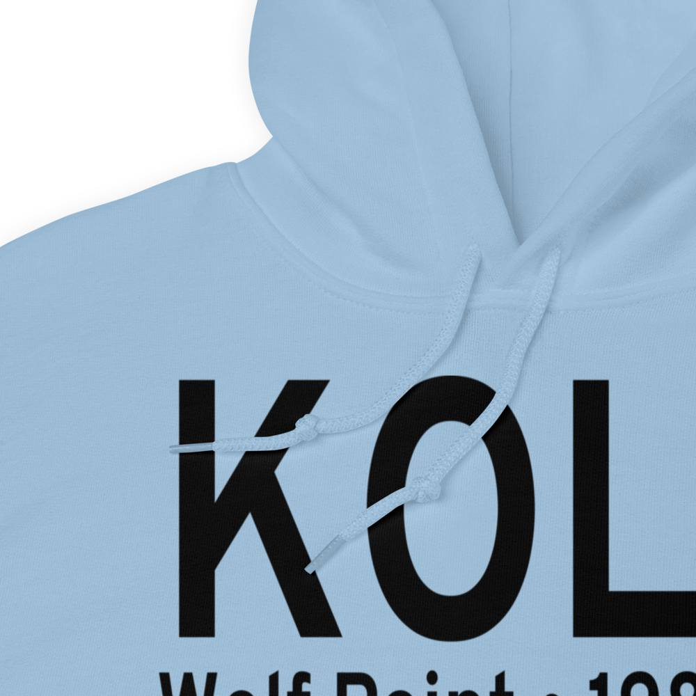 L M Clayton Airport (KOLF) ICAO Hoodie Sweatshirt 