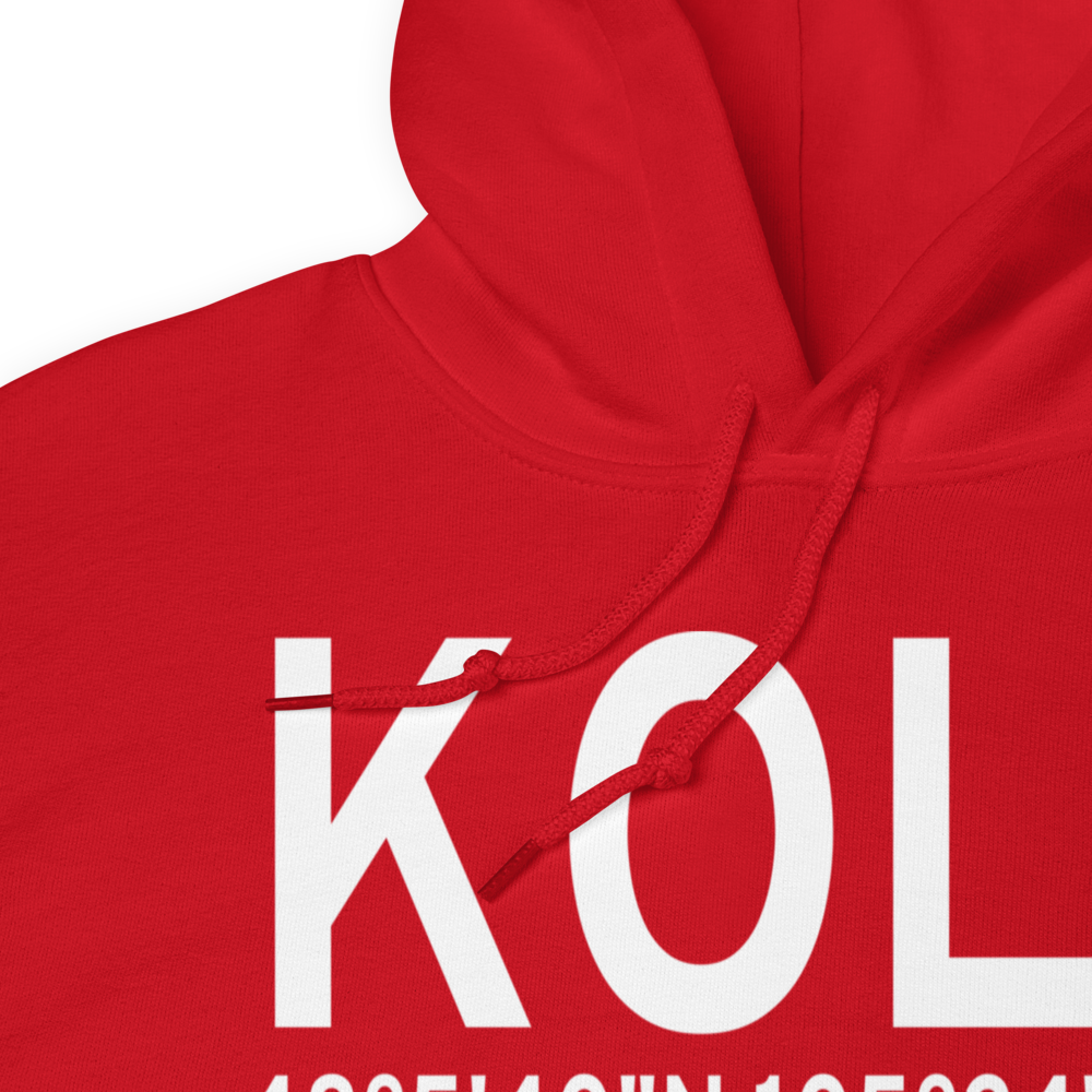 L M Clayton Airport (KOLF) ICAO Hoodie Sweatshirt 