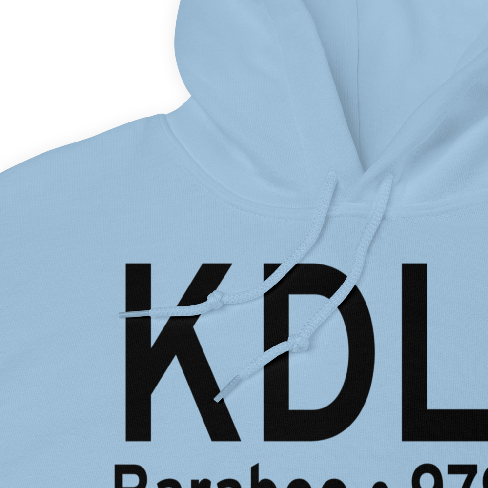 Baraboo Wisconsin Dells Airport (KDLL) ICAO Hoodie Sweatshirt 