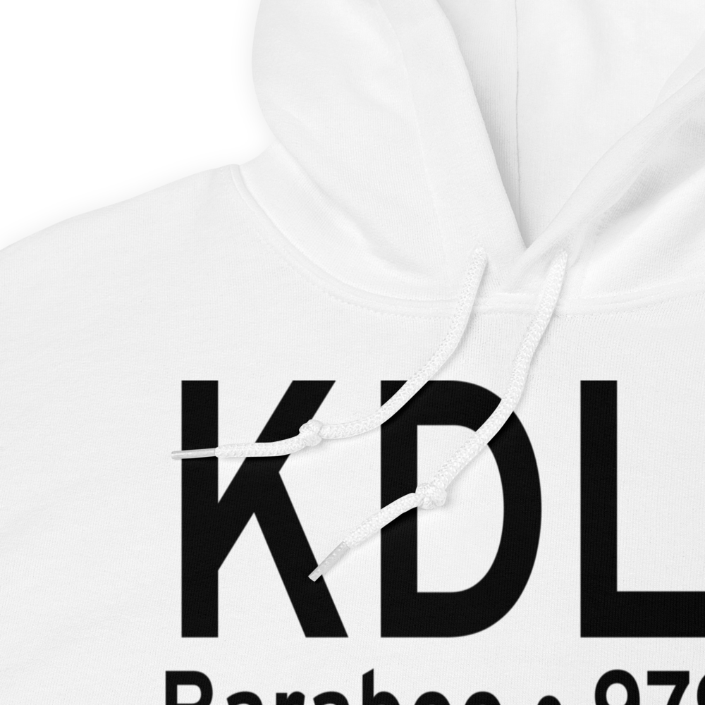 Baraboo Wisconsin Dells Airport (KDLL) ICAO Hoodie Sweatshirt 