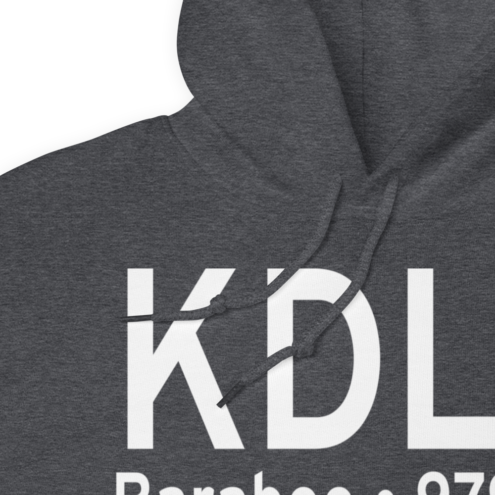 Baraboo Wisconsin Dells Airport (KDLL) ICAO Hoodie Sweatshirt 