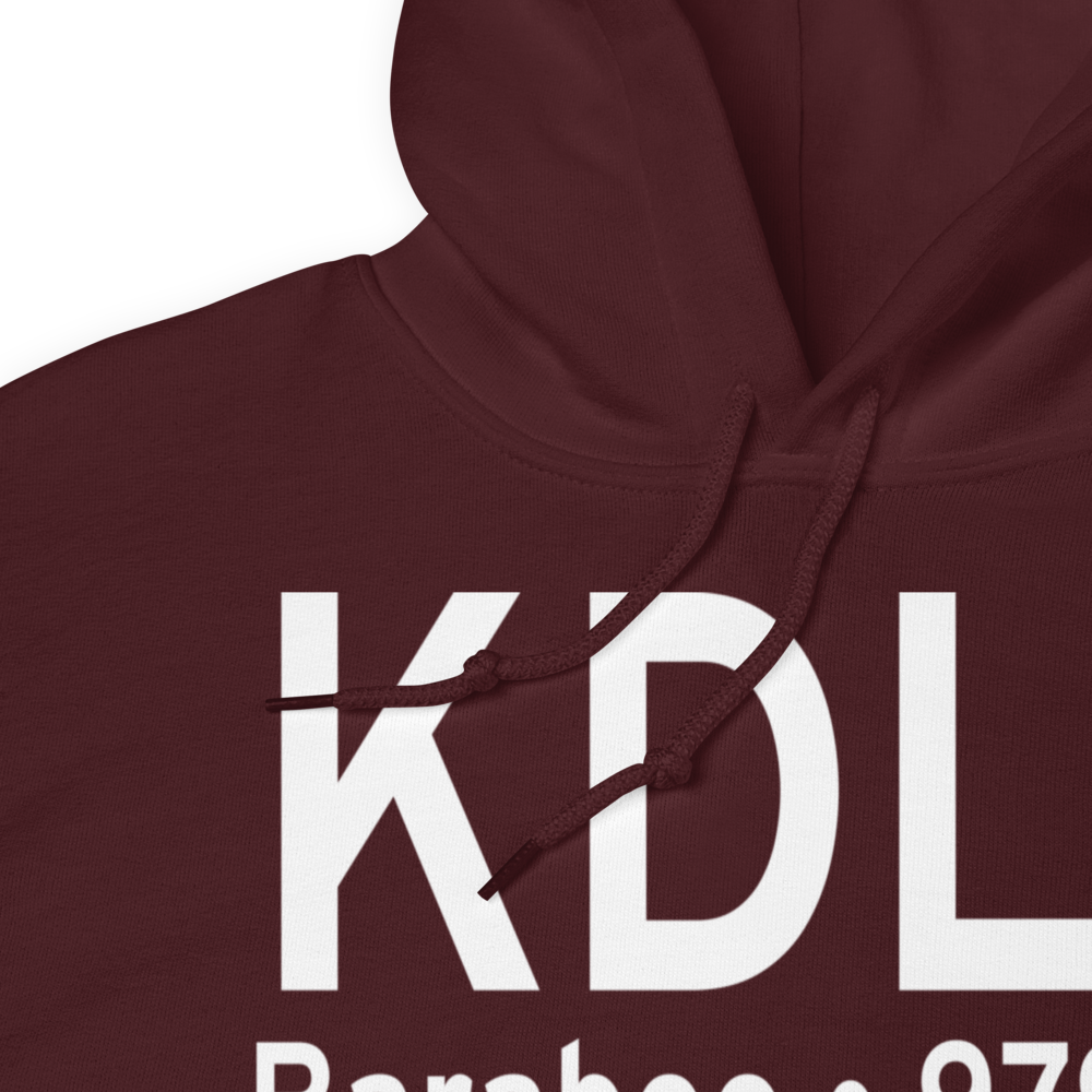 Baraboo Wisconsin Dells Airport (KDLL) ICAO Hoodie Sweatshirt 