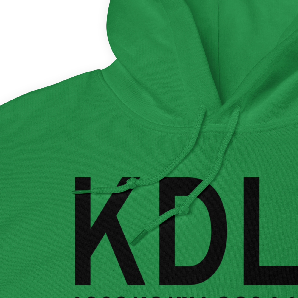 Baraboo Wisconsin Dells Airport (KDLL) ICAO Hoodie Sweatshirt 