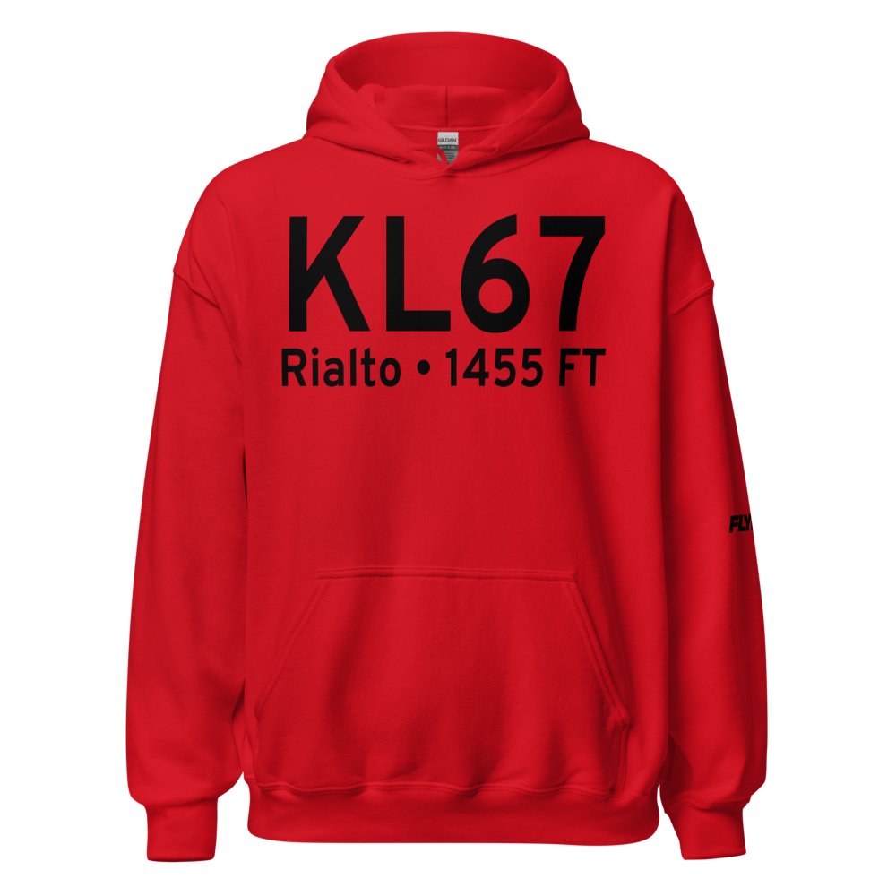 Rialto Municipal Miro Field (KL67) ICAO Hoodie Sweatshirt 