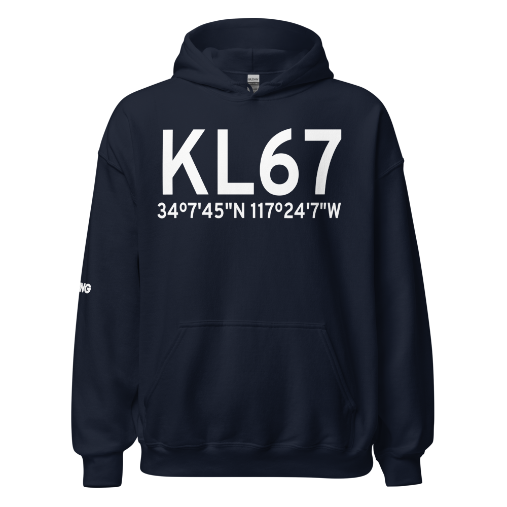 Rialto Municipal Miro Field (KL67) ICAO Hoodie Sweatshirt 