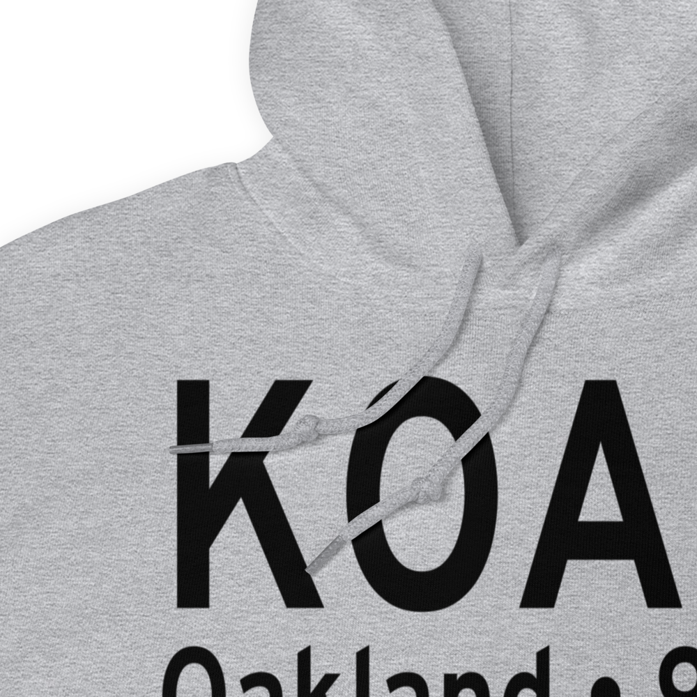 Metropolitan Oakland International Airport (KOAK) ICAO Hoodie Sweatshirt 