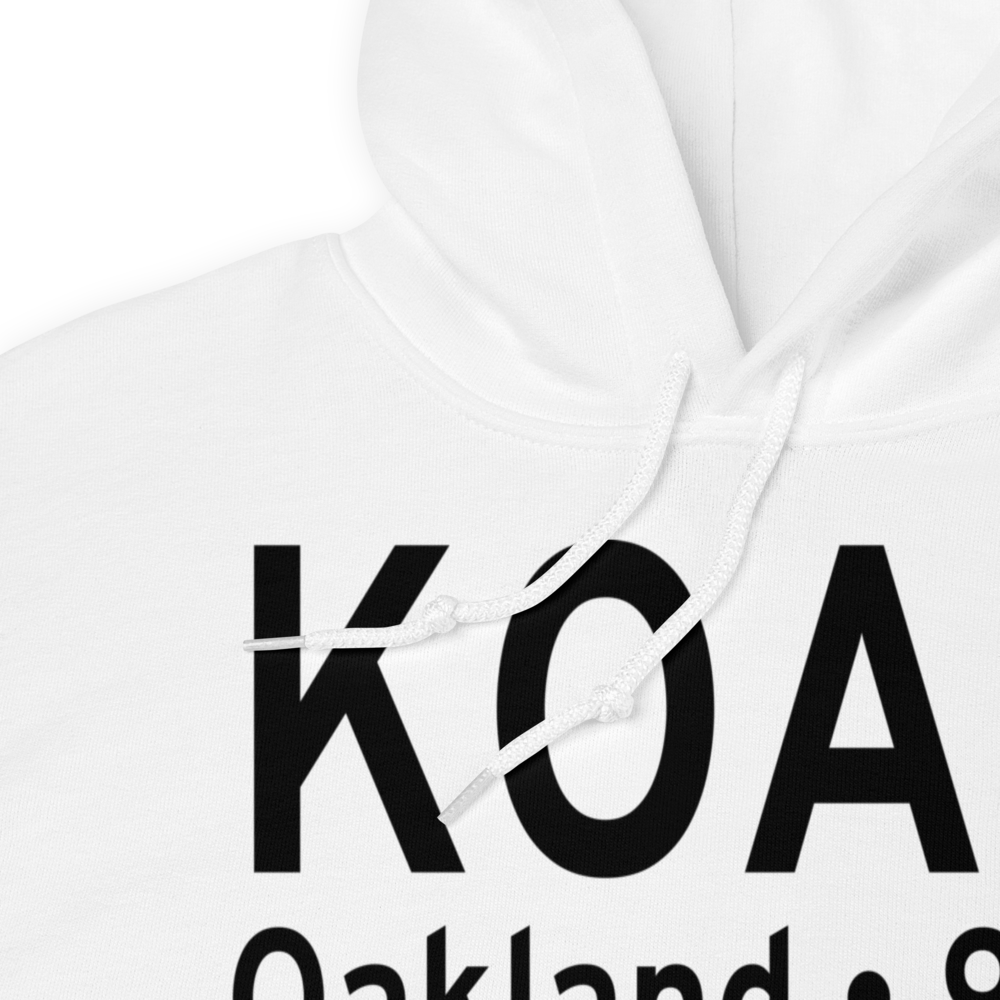Metropolitan Oakland International Airport (KOAK) ICAO Hoodie Sweatshirt 