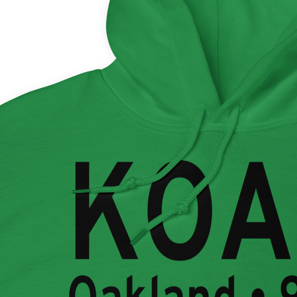 Metropolitan Oakland International Airport (KOAK) ICAO Hoodie Sweatshirt 