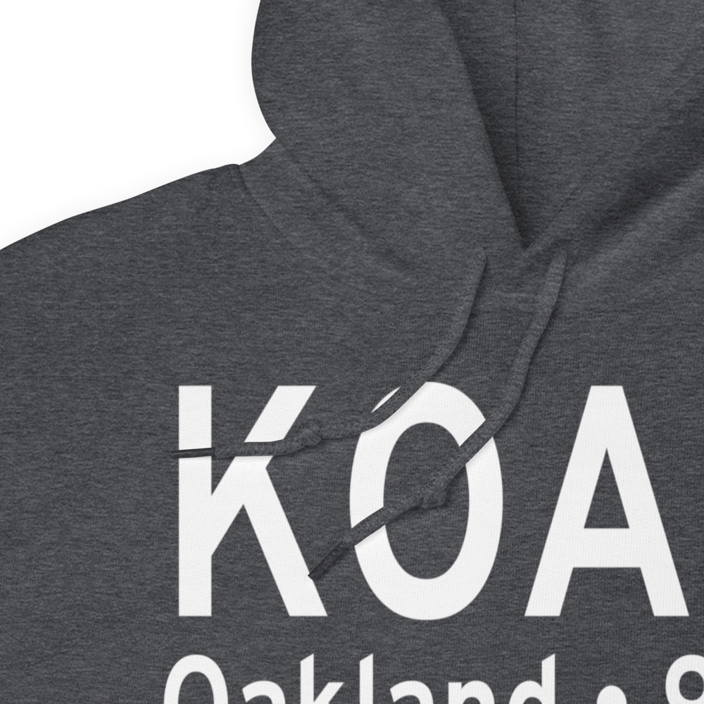 Metropolitan Oakland International Airport (KOAK) ICAO Hoodie Sweatshirt 